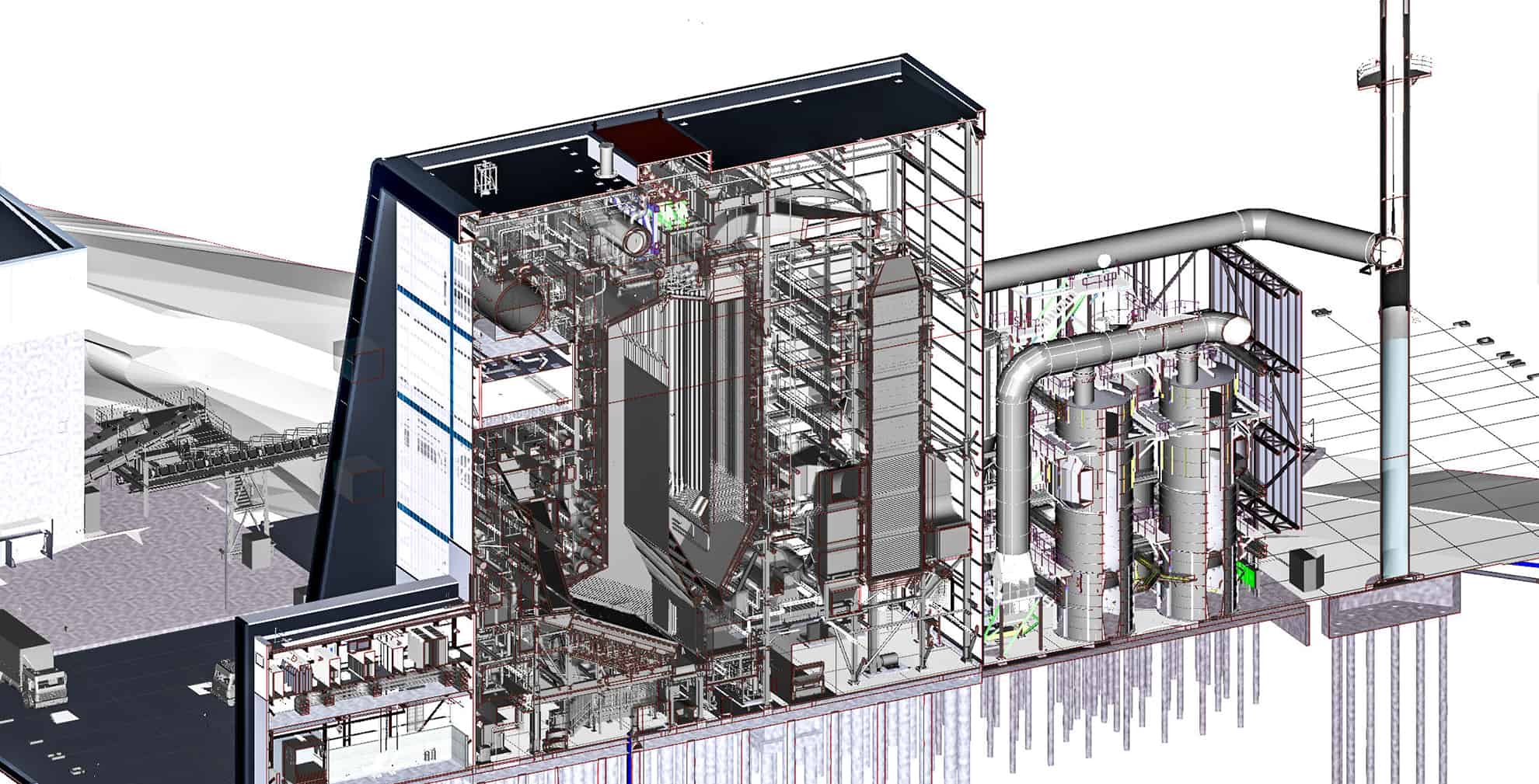 Teeside Biomass Facility BIM Model