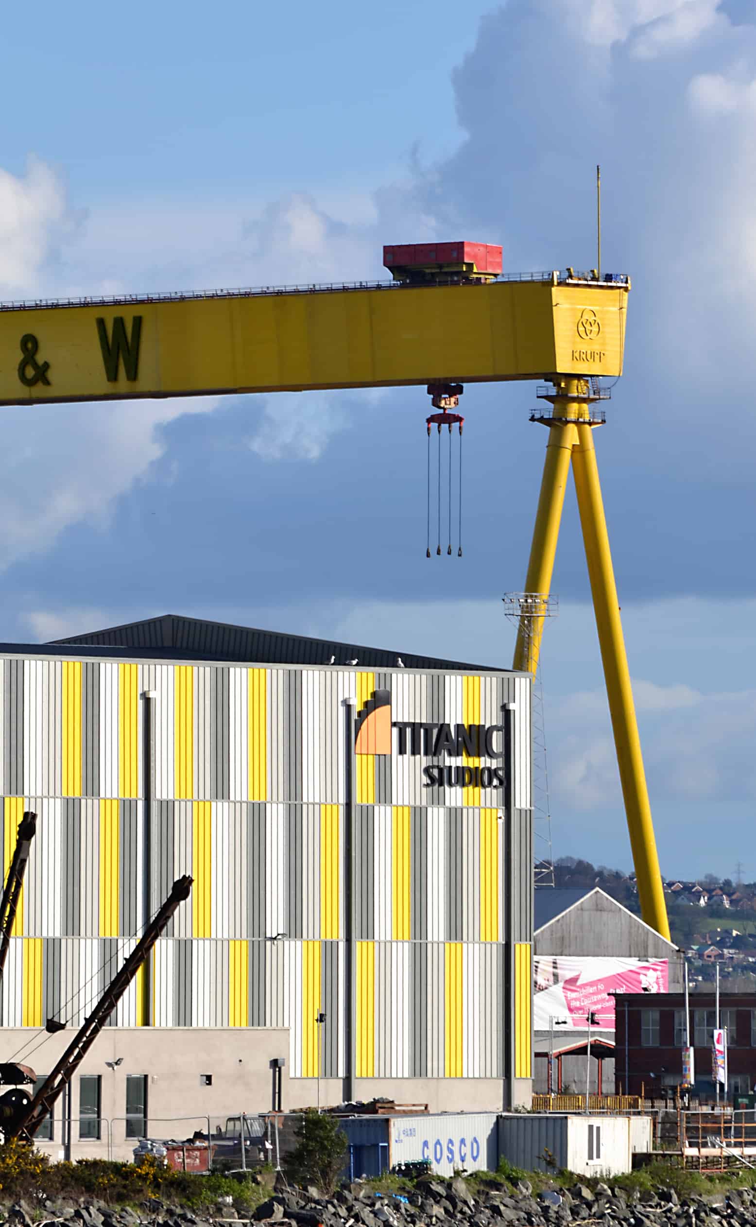 Titanic Studios with H&W crane in background